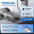 Mini Vacuum Cleaner, 3 in 1 Car Vacuum Cleaner High Power, 15000PA Powerful Suction, Air Duster, 7500mAh, Dual Filter,Adjustable Small Vaccum Portable Cordless for Cars,Desktop,Home - HL137