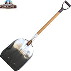 FOREST HILL Manufacturing Heavy Duty Super Tuff Aluminum Straight Edge Scoop Shovel (.125 Thick Aluminum, 52-Inch)