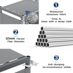 Mavivegue Book Shelf, 12 Cube Storage Organizer, DIY Bookcase, Metal Cube Bookshelf, Cubbies Closet Storage Organizer Shelves for Bedroom,Living Room,Home,Office