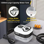 Dyna-Living Steam Cleaner 1500W Handheld Steamer for Cleaning 221℉ High-Temp Portable Car Steamer Cleaner, Intelligent Touch Panel & Spray Gun Control, Steamer Cleaner for Car