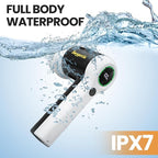 Electric Spin Scrubber, Cordless Shower Scrubber with Battery LCD Display for Kitchen, Bathroom and Window Cleaning Brush with 6 Replaceable Brush Heads, Full Body Waterproof IPX7-SD-CTB02