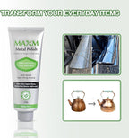 maxm Metal Polish Paste for Stainless Steel Polish, Chrome Polish & Aluminum Polish – Rust Remover for Metal, Stainless Steel Scratch Remover, Polishing Compound Non-Toxic, Fresh Pine Scent, 4.2 oz
