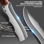 Outdoor Short Machete with Sheath for Cutting Trees, for Yard Work and for urvival Machete Ideal for Gardening,Camping, Fishing, Hunting, Bushcraft