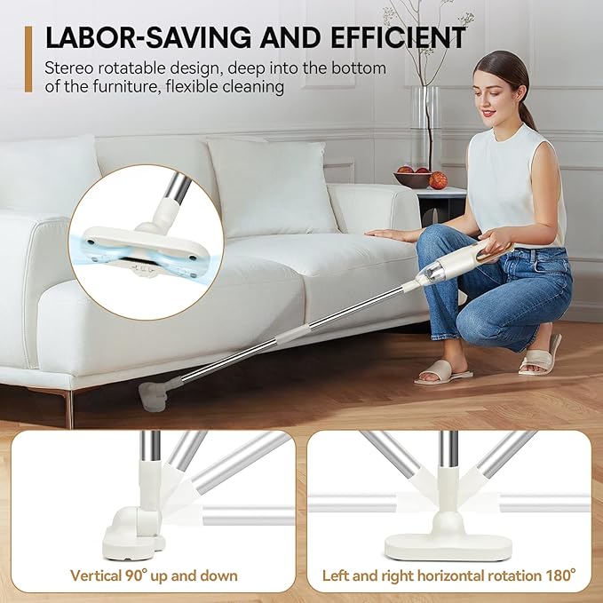 2-in-1 Mini Cordless Vacuum Cleaner, Handheld Vacuum Cleaner, USB Rechargeable Car Vacuum Portable, Quickly Dust Removal, for Hardwood Floor, Carpets, Pet Hair, Car, Office & Home Cleaning