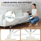 2-in-1 Mini Cordless Vacuum Cleaner, Handheld Vacuum Cleaner, USB Rechargeable Car Vacuum Portable, Quickly Dust Removal, for Hardwood Floor, Carpets, Pet Hair, Car, Office & Home Cleaning