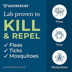 Wondercide - Flea, Tick & Mosquito Spray for Dogs, Cats, and Home - Tick Killer, Control, Prevention, Treatment - with Natural Essential Oils - Pet and Family Safe - Cedarwood 16 oz