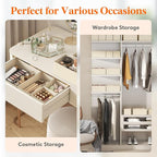 Lifewit 16 Pack Drawer Organizer, Dresser Underwear Drawer Organizer Bins, Foldable Fabric Closet Organizers, Storage Drawer Dividers, Dorm Room Essentials for Clothing, Socks, Towels, Ties Khaki