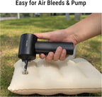 REIKIYA Car Vacuum Cleaner Portable Cordless 14000PA Compressed Air Duster 150000RPM Blower for Keyboard Computer Cleaning with LED Light& 7800mAh Battery, Inflator Pump for Balls Inflatable Mattress