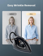 Sundu Steam Iron,40g/min Continuous Steam,44 OZ Removable Tank,Built-In Pump,Ceramic baseplate,Iron Lock For Easy Carry, Steamer Ideal For Home Use