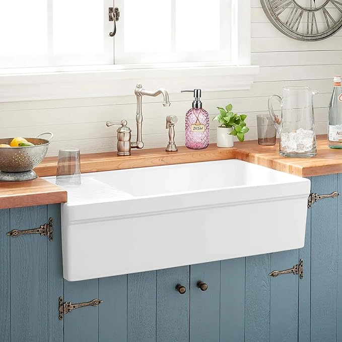 Bathroom & Kitchen Glass Hand and Dish Soap Dispenser with 304 Rustproof Stainless Steel Pump (Pink-2pack)