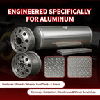 Renegade Products Aluminum Polishing Mini Kit Complete with Buffing Wheels, Buffing Compounds, Right Angle Grinder Safety Flange, Pro Red Hand Polish and Microfibers