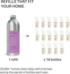 Everneat Probiotic Surface Cleaner Concentrate – Cleans for Days, Refillable, Non-Toxic | Refill Bottle Makes 16 Spray Bottles | Lavender, Clary Sage, Copaiba & Orange EO | 16 oz (Just Add Water)