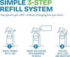 Simpleaf Clean Kitchen Degreaser Cleaner | Refill System Cleaners| Bleach‑Free| Ammonia‑Free|Grease, Oils & Food Soil Remover | Citrus Zest 24oz x 4