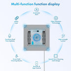 Mamibot W120-DP Window Cleaning Robot for High-Rise Glass - 3200Pa Strong Suction, Multiple Cleaning Modes,4 Water Spray Nozzles,Edge Detection Technology,App&Remote Control(Blue)