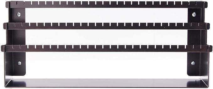 Angelynn's Freestanding or Wall Mounted Earring Holder Organizer for Small and Medium Post Stud Dangle Pierced Earrings, Hanging Closet Jewelry Storage Rack, Daelyn Rubbed Bronze 6" x14 1/2"