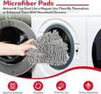 Ceiling Fan Cleaner Duster , 62.5‘’ Extendable Long Handle Ceiling Fan Blade Cleaning Tool, Reusable Chenille & Microfiber Mop Head for Dusting Ceiling Fan Baseboard Wall Floor,car wash mop