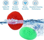 15 Pcs Plastic Dish Scrubbers, Nylon Scouring Pad Mesh Pot Scourers(Blue+Red+Green)