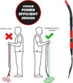 Roamwild Multi-Digger Garden Digging Spading Fork – Fibreglass Light Weight Gardening with Unique Dual Soft AIR Light Grip Technology & Soil Lump Cutting Bladed Tines (Fork)