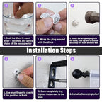 30 Pcs Drywall Anchor Repair Kit Solve Loose Wall Plugs Fast - Ideal for Curtain Rails, Towel Racks, Toilet Paper Holders and More Anchor Hole Patch (3.35 in)