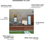 Step Up Laundry Drying Rack (40-INCH Wide - Wood-Look), Wall Mounted, Retractable Clothes Drying Rack, 60lbs Capacity, 20 Linear Ft, with Wall Template and Long Screwdriver Bit