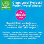 Dapple Baby Laundry Detergent, Powered by Plants, Concentrated, Hypoallergenic, Fragrance Free, Eco-Friendly Pouch, Stain Remover, 34 Fl Oz (3 Pack)
