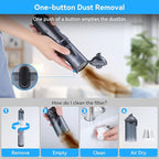 OTraki Handheld Vacuum Cordless, Compact Home and Car Vacuum with Crevice Tool,Rotating Nozzle and Charging Station, Large Dust Bowl