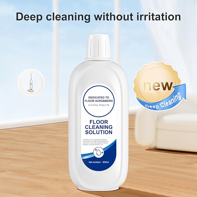 Floor Cleaning Solution Compatible With Tineco, Deep Cleans for Multiple Hard Floors, Suitable With All Robot Vacuums with Mopping and Cordless Wet/Dry Vacuum Mop Cleaner (Original 1 Bottle)