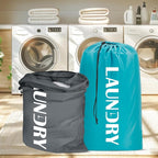 Sylfairy Laundry bags, 2 Pack Travel Laundry Bag for Dirty Clothes with Drawstring, Heavy Duty Laundry Bag for Traveling Camping, Easy Fit a Laundry Hamper or Basket Travel Essentials