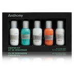 Anthony Starter Kit, 5 Count, Glycolic Facial Cleanser, Facial Scrub, All Purpose Facial Moisturizer, Invigorating Rush Hair & Body Wash, Shave Cream
