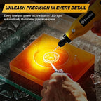 Cordless Rotary Tool,5 Speed Rotary Tool Kit With 71 Accessories,USB Charging,Multi-Purpose 4.2v Power Rotary Tools Easy Accessory Changes - Sanding, Polishing, Engraving and Cutting Yellow
