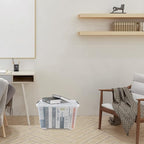 Jekiyo 50 Liter Clear Storage Bin on Wheels, Large Plastic Latching Box, 6 Pack