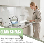 2500W Powerful Handheld Steam Cleaner with 6 Brush Heads - 45 Mins Runtime, 110V Multiuse Steamer for Deep Cleaning Upholstery, Car, Kitchen, Bathroom, Tile & Grout