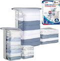 TAILI 8 Pack Vacuum Storage Bags, Cube Combo Space Saver Bags (3 Jumbo +5 Medium), Vacuum Seal Bags for Clothing, Bedding, Comforters, Blankets, Home Oragnizer and Closet Storage