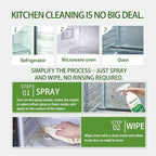 lon Kitchen Cleaner Stain Remover Spray, Kitchen Multi-purpose Foam Cleaner Spray, Kitchen Oil Stains Cleaner for Appliance, Oven, Stove, Range Hood (120ML)