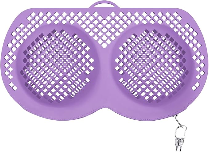 Bra Laundry Bag for Delicates, Machine Mesh Laundry Bags, Lingerie Protector for Bras, 2025 Upgrade No-Fallout Design - Lockable Zipper & 2 Keys for Bras, Underwear, Fits A-38DDCup