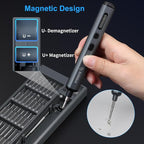 STREBITO Mini Electric Screwdriver Set, 70 in 1 Small Electric Screwdriver - 64 S2 Preicison Bits, 5 Torque Settings, 4 LED Lights, Mini Power Screwdriver Repair Tool Kit for PC Electronic (Upgraded)