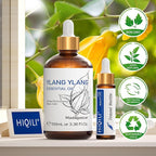 HIQILI Ylang-Ylang Essential Oil, Long-Lasting Scent for Diffuser, Perfumes, Aromatherapy, DIY - 3.38 Fl Oz