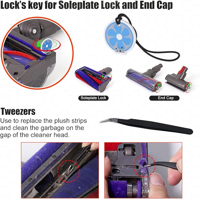 Customized Screwdriver Set Compatible with Dyson V6 V7 V8 V10 V11 V12 V15 Vacuum Cleaner Maintenance and Cleaning Disassembly Tool Set
