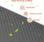 2 Pack Over The Door Organizer 6 Tiers, Extra Large Behind Door Storage of 12 Compartments, 80 lbs Weight Capacity Hanging Storage Organizer with Clear Window Kids Toys,Shoes (6 Tiers - Grey)