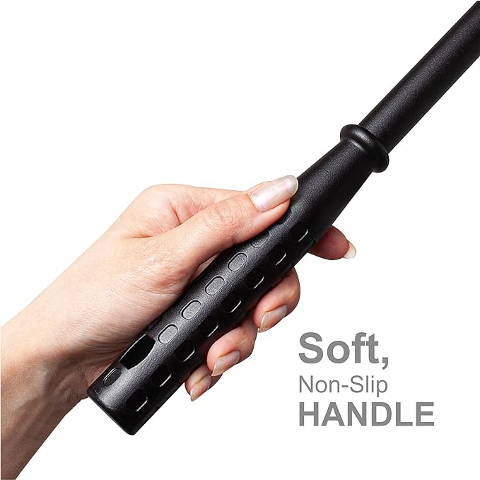 DSV Standard Window Squeegee for Car Windows, 2-in-1 Window Cleaner for Car Windshield, Gas Station, Shower, and Glass | Auto Squeegee with 17.5" Handle, 8" Soft Rubber Blade & Highly Absorbent Sponge