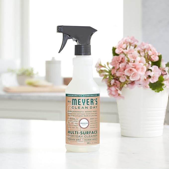 MRS. MEYER'S CLEAN DAY All-Purpose Cleaner Spray, Geranium, 16 fl. oz