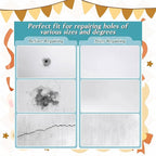 Professional Drywall Repair Kit 12x12 Inch - Self-Adhesive Mesh Patch for Large Holes in Walls & Ceilings, Quick & Easy Wall Hole Repair Kit(Heavy Duty)