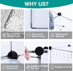 Neprock Cube Storage Organizer,16-Cube Shelf Closet Organizers and Storage Shelves,Book Shelves Wardrobe Clothes Organizer for Clothing Storage,Yarn Storage and Room Organization (Transparent White)