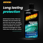 DRIVEN Marine Polish & Sealant for Super High Gloss Wet Look, Protection from Water Spots & Contaminants - Polymer Polish Against Intense Heat from Sun, Exhaust Stain & More - for Boats, RVs, More
