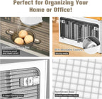 3 Pack Foldable Storage Bins, 8Gal Collapsible Storage Bins with 5 Opening Ways, Folding Storage Boxes, Foldable Storage Cubes for Clothing, Books, White