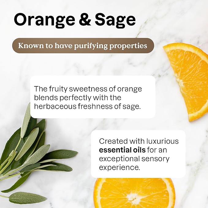 ATTITUDE All-Purpose Cleaner Spray, Plant-Based Ingredients, EWG Verified, Streak Free, Removes Fingerprints, Dust and Dirt, Sage & Orange, 26 Fl Oz (Pack of 3)