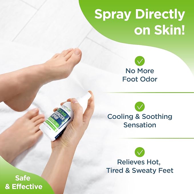 Rocket Pure Natural Foot and Shoe Deodorizer Spray, Deodorant and Odor Eliminator for Smelly Feet, Smell Remover, Formulated with Essential Oils, Made in the USA, Mint, 4 fl oz (Pack of 1)