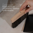 Bamboo Dust Pan & Brush Set, Portable Dustpan & Brush, Perfect For Household Cleaning, Sturdy & Effective Dust Pan, Bamboo Sweeping Brush - Mini