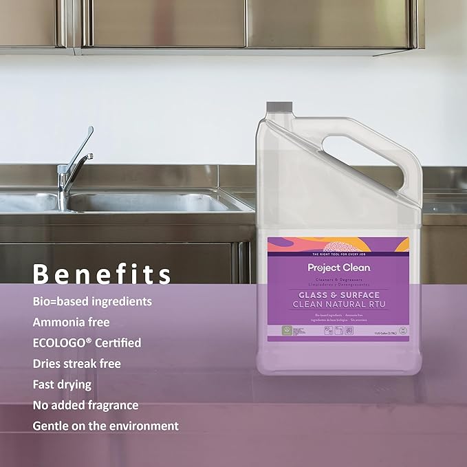 Non toxic glass cleaner, non toxic window and glass cleaning agent, multi surface bio based refill solution. Safe to use around people and pets (1)