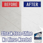 Black Diamond Stoneworks MARBLE & TILE FLOOR CLEANER. Great for Ceramic, Porcelain, Granite, Natural Stone, Vinyl and Brick. No-rinse Concentrate. (1-Quart)